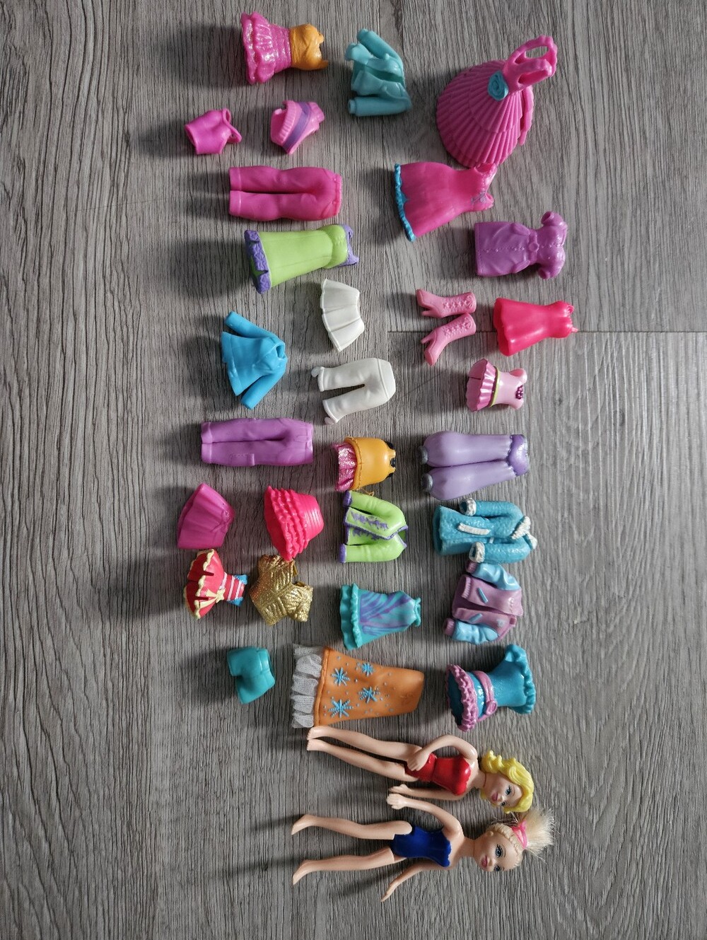 Y2K Polly Pocket Stretchy Clothes Lot
